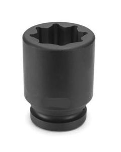 GRE4570SD image(0) - Grey Pneumatic 1" Drive x 2-3/16" Deep - 8 Point Socket