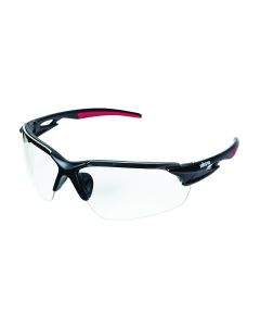 SRWS72300 image(0) - Sellstrom Safety Glasses - XP450 Series - Clear Lens - Black/Red Frame - Sta-Clear&reg; HC/AF