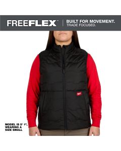 MLWF350B-XL image(0) - Milwaukee Tool Womens FREEFLEX Lightweight Insulated Vest Black XL
