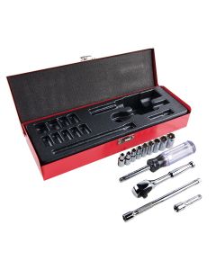 KLE65500 image(0) - Klein Tools 1/4-Inch Drive Socket Wrench Set, 13-Piece