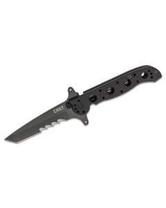 CRKM16-13SFG image(0) - CRKT (Columbia River Knife) M16-13SFG 1.4116 Titanium Nitride Veff Serrationswith  Blade Folding Knife with Liner Lock G10 Handle - Black