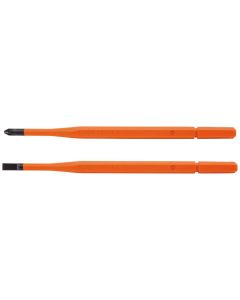 KLE13156 image(0) - Klein Tools Screwdriver Blades, Insulated Single-End, 2-Pack