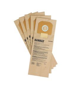 DWTDWV9401 image(0) - DEWALT Paper Bag (5 Pack) for Dust Extractors