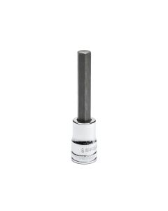 KDT82543 image(0) - GEARWRENCH 3/8 Inch Drive Mid Length Hex Bit Metric Socket 8mm