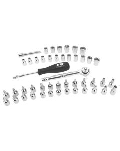 WLMW1177 image(0) - Wilmar Corp. / Performance Tool 47 Piece 1/4" Drive Socket Set