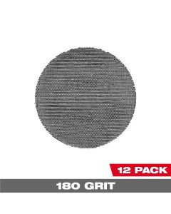 MLW48-80-6180 image(0) - Milwaukee Tool 3 Inch 180 Grit Mesh Sanding Discs with POWERGRID Tear Resistant Mesh &hyphen; (12 PK) + Pad Saver