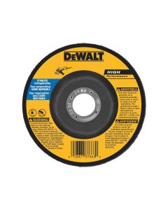 DWTDW8457 image(0) - DEWALT 6-Inch By 1/8-Inch T27 Stainless Steel Cutting/Grinding Wheel, 7/8-Inch Arbor