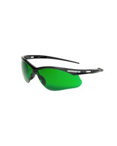 SRW50008 image(0) - Jackson Safety Safety Glasses - SG Series - I.R 3.0 - Black Frame - Hardcoat Anti-Scratch - Light Cutting & Brazing