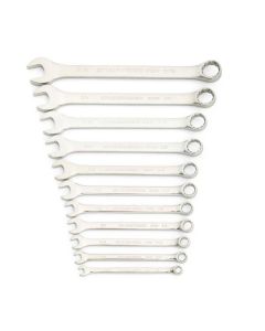 KDT81934 image(0) - GearWrench 11 Piece 12 Point Long Pattern Combination SAE Wrench Set with Tool Roll