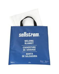 SRWS97455 image(0) - Sellstrom Fiberglass Welding Blanket - White 5' x 6' with Carrying Pouch