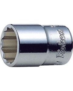 KKN3405W-1-2 image(0) - Ko-ken USA 3405W-1/2 3/8 Square Drive Socket Whitworth 1/2 12 Point Length 33 mm
