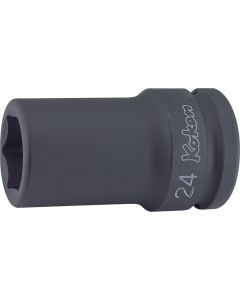 KKN16301X-22 image(0) - Ko-ken USA 16301X-22 3/4 Sq. Dr. Socket 22mm 6 point Length 75mm Thin walled