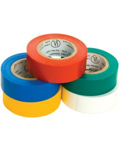 WLMW549 image(0) - Wilmar Corp. / Performance Tool 5 pk. 3/4" x 30' Colored Electrical Tape
