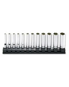 KKNRS2300MZ-12 image(0) - Ko-ken USA 1/4 Sq. Dr. Socket set 4-14mm 6 point Z-series 12 pieces