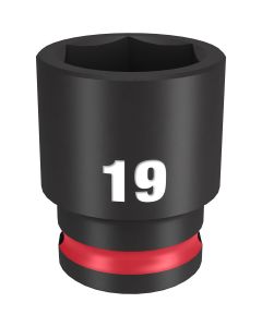 Milwaukee Tool SHOCKWAVE Impact Duty  3/8"Drive 19MM Standard 6 Point Socket