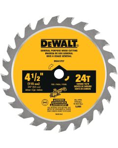 DWTDWA412TCT image(0) - DEWALT 4-1/2 IN Circular Saw Blade
