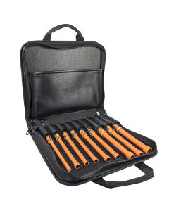 KLE33525SC image(0) - Klein Tools 1000V Insulated Utility Tool Kit in Roll Up Pouch, 13 Piece