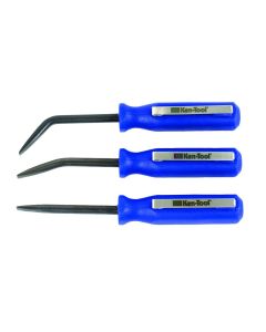 KEN29840 image(0) - Ken-tool Pocket pry bars, straight, 27&55 degree angled pry bars