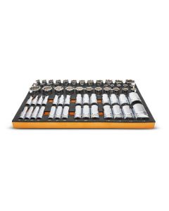 KDTGWMSSKT12SAE image(5) - GearWrench 60 Piece 1/2" Drive Master SAE Socket Set in Foam Storage Tray