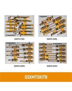 KDTGSXMTSKITB image(0) - GEARWRENCH 33 Piece Pliers and Screwdrivers Sets in Premium Foam Trays