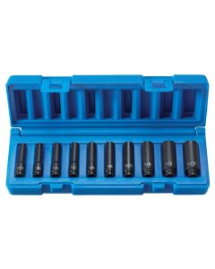 GRE9710D image(0) - Grey Pneumatic 1/4" Surface Drive 10 Piece Deep Set