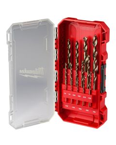 MLW48-89-2370 image(0) - Milwaukee Tool RED HELIX Cobalt Drill Bit Set - 15PC