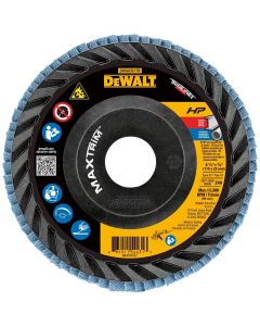 DWTDWA8351TR image(0) - DEWALT Type 27 Flap Disc Zirconia Alumina 4 1/2 In Disc Diameter 40 Abrasive Grit
