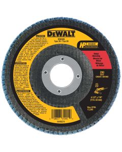 DWTDW8309 image(0) - DeWalt 4-1/2-in. (115mm) 80 Grit Zirconia Flap Disc