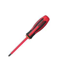 VES960PS2100 image(0) - Vessel Tools No.960PS MEGADORA Insulated Screwdriver POZI 2x100