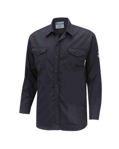 OBRZFI509-M image(0) - OBERON Button Up Shirt - FR/Arc-Rated 7.5 oz  88/12 - Navy - Size: M
