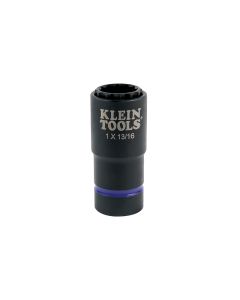 KLE66012 image(0) - Klein Tools 2-in-1 Impact Socket, 12-Point, 5/8 and 7/16-Inch