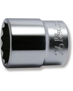 KKN4405M-26 image(0) - Ko-ken USA 4405M-26 1/2 Square Drive Socket 26 mm 12 Point Length 42 mm