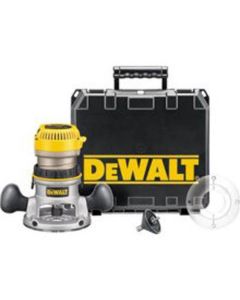 DWTDW618K image(0) - DeWalt 2-1/4 HP (Maximum Motor HP) EVS Fixed Base Router Kit with Soft Start