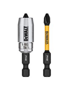 DWTDWAF2PH2IR2S image(0) - DEWALT Flextorq 2.25In Phillips #2 2Pk W/ Magnet Sleeve