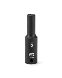 KDT84139 image(0) - GEARWRENCH 1/4 Inch Drive 6 Point Deep Impact Metric Socket 5mm