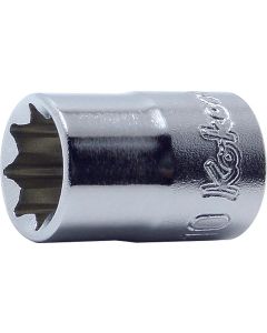 KKN3415A-5-16 image(0) - Ko-ken USA 3415A-5/16 3/8 Square Drive Socket 5/16 Double Square Length 26 mm