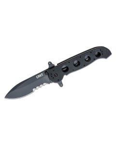 CRKM21-14SFG image(0) - CRKT (Columbia River Knife) M21-14SFG 1.4116 Titanium Nitride Veff Serrations Folding Knife with Liner Lock G10 Handle - Black