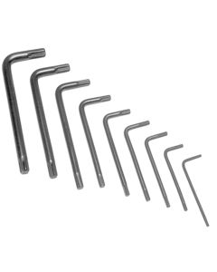 WLMW75933 image(0) - Wilmar Corp. / Performance Tool 9 Piece Star Key Wrench Set