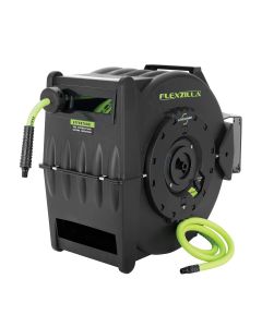 LEGL8306FZ image(0) - Legacy Manufacturing Flexzilla Pro Retractable Air Hose Reel with Levelwind Technology, 3/8" x 75'