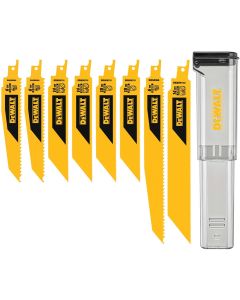 DWTDWAR8SETCS image(0) - DEWALT 8Pc Recip Blade Kit W/Case