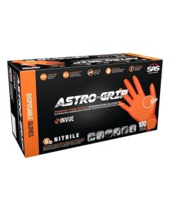 SAS66472 image(0) - SAS Safety Astro-Grip Powder-Free Exam Grade Nitrile Disposable Gloves - 8 Mil - 100PK - Medium