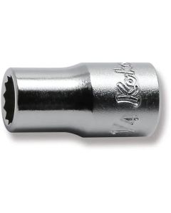 KKN2405A-1-4 image(0) - Ko-ken USA 2405A-1/4 1/4 Square Drive Socket 1/4 12 Point Length 22 mm