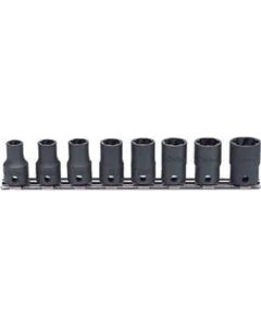 KKNRS3127-8 image(0) - Ko-ken USA RS3127/8 3/8 Sq. Dr. Nut Twister set  8mm-16mm  200mm  8 pieces