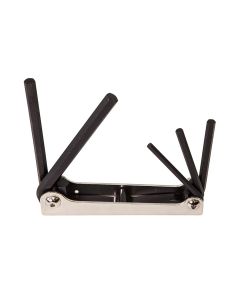KLE70579 image(0) - Klein Tools Folding Hex Key Set, 5-Key, SAE Sizes