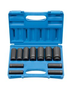GRE1311SD image(0) - Grey Pneumatic 1/2" Drive 11 Piece Deep Set - 8 Point