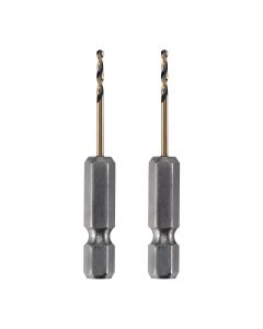 DEWALT 1/16" Black And Gold Ir Drill Bit-2Pc