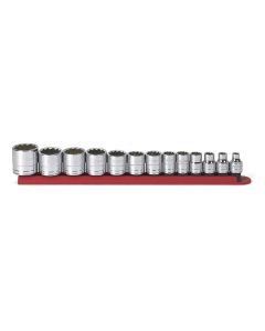 KDT80561 image(0) - GEARWRENCH 13 Piece 3/8 Inch Drive 12 Point Standard SAE Socket Set