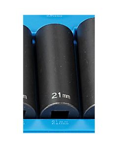 GRE2121MD image(1) - Grey Pneumatic 1/2" Drive x 21mm Deep - 12 Point Socket
