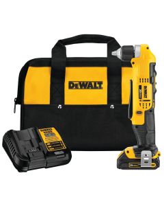 DWTDCD740C1 image(0) - DeWalt 20V MAX 3/8 inch Right-Angle Drill/Driver Kit