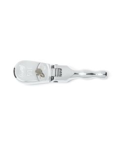KDT81212T image(0) - GEARWRENCH 3/8 Inch Drive 90-Tooth Stubby Flex Head Teardrop Ratchet 5 Inch
